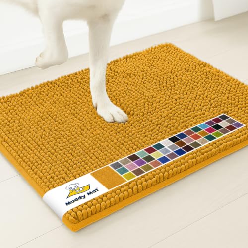 Muddy Mat® | Super Water Absorbent Door Mat Indoor, Microfiber Quick Dry Chenille Entryway Rug, Slip Resistant Front Door Mat
