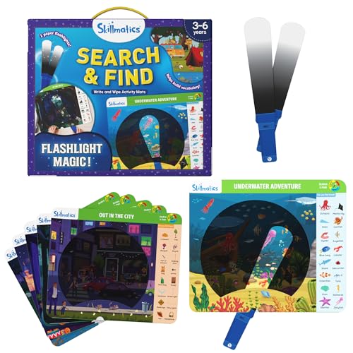 Skillmatics Preschool Learning Activity – Search and Find, Flashlight Magic