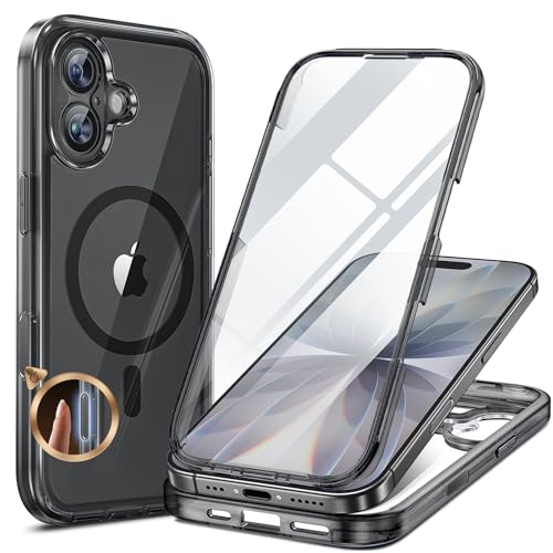 Miracase for iPhone 17 Case 6.3'', Full-Body Bumper Military Drop Protection Outdoor Phone case with Built-in Glass Screen &C