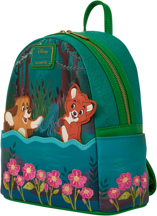 Loungefly Disney The Fox and the Hound Tod and Copper Mini Backpack