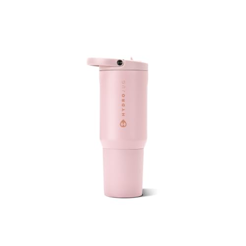 HydroJug Sport 20 oz Insulated Stainless Steel Water Bottle, Pink Sand