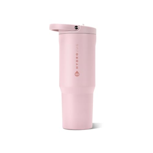 HydroJug Sport 40 oz Insulated Stainless Steel Water Bottle, Pink Sand