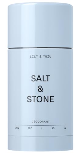 Salt & Stone Aluminum-Free Deodorant for Women & Men, Lily & Yuzu 2.6 oz
