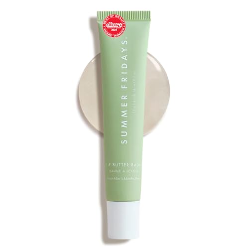Summer Fridays Lip Butter Balm - Hydrating Overnight Lip Mask + Clear Gloss for Instant Shine - With Nourishing Shea Butter -