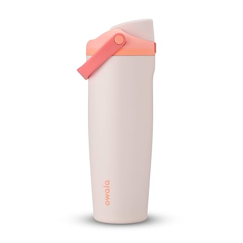 Owala FreeSip Sway Insulated Stainless Steel Water Bottle with Two-Way Spout, Built-In Straw and Bucket Handle, Made for Trav