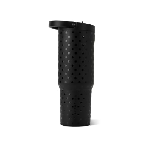 HydroJug Polka Dot Sport 40 oz Insulated Water Bottle, Noire Satin