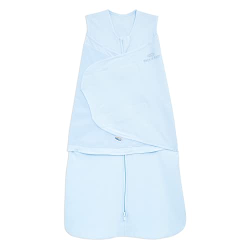 HALO SleepSack Swaddle | Cotton | 1.5 TOG | 68-75°F | 6-12 lbs |Baby Blue