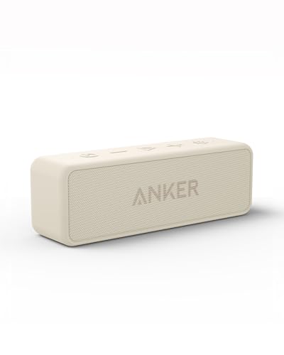 Soundcore Anker 2 Portable Bluetooth Speaker, 24-Hour Playtime, IPX7