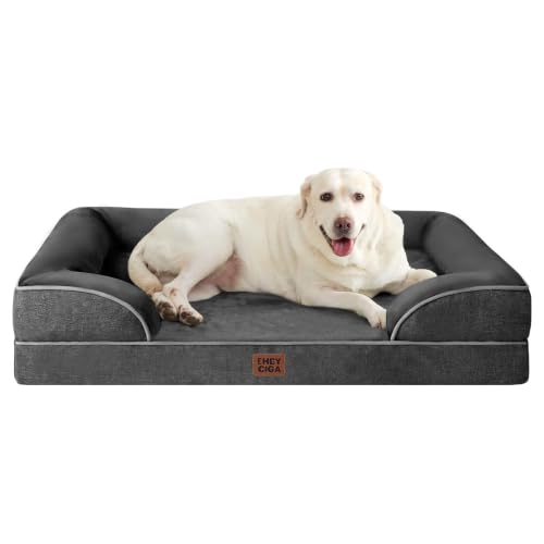 EHEYCIGA Orthopedic XXL Dog Bed, Waterproof Washable XL Big Pet Bed 46"