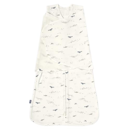 HALO SleepSack Swaddle | Cotton | 1.5 TOG | 68-75°F | 6-12 lbs |Ocean