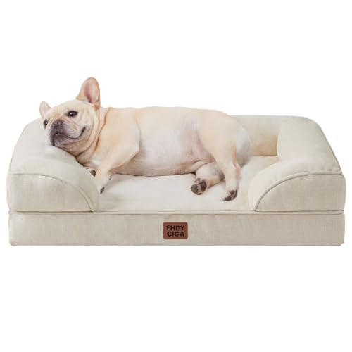 EHEYCIGA Orthopedic Dog Bed Medium Size Dog, Waterproof Washable Pet Beds