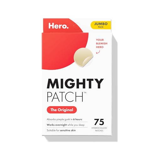 Mighty Patch Hero Cosmetics Original Nighttime Acne Pimple Patches 75 Ct
