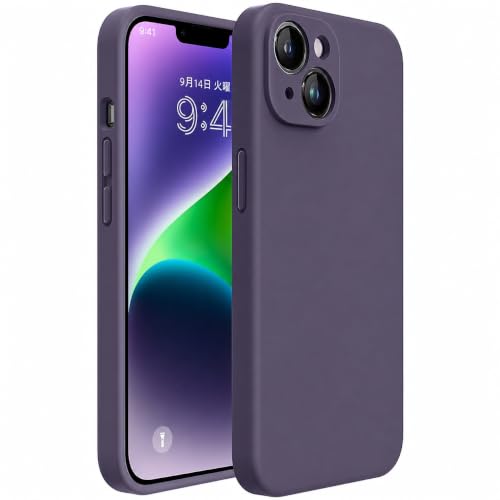 Miracase Silicone for iPhone 14 Case, Dark Purple