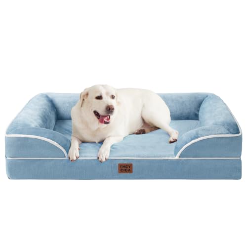 EHEYCIGA Orthopedic XXL Dog Bed, Waterproof Washable XL Big Pet Bed 46"