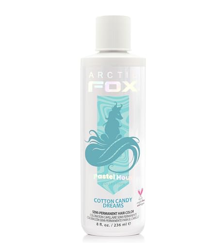 ARCTIC FOX Semi-Permanent Hair Dye - Cotton Candy Dreams, Vegan - 8 fl oz