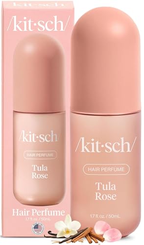 Kitsch Hair Perfume for Women – Hair Spray & Body Mist – Tula Rose, 50mL