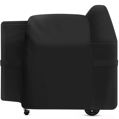 i COVER 600D Grill Cover for Pit Boss 820-850 Series, Heavy-Duty Premium Canvas BBQ Covers for PitBoss Smoker, Wood Pellet Co
