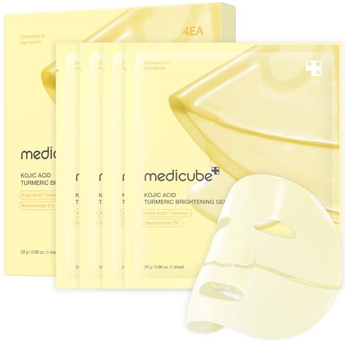 medicube Jelly Gel Mask with Brightening Kojic Acid Turmeric 4EA