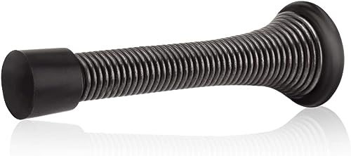 HOMOTEK 20 Pack Oil Rubbed Bronze Spring Door Stops,3-1/8” Heavy Duty Door Stop - Flexible Spring Door Stopper with Low Mount