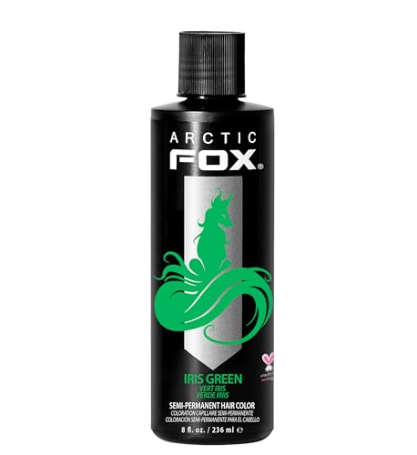ARCTIC FOX Semi-Permanent Hair Dye - Vegan, Iris Green - 8 Fl Oz