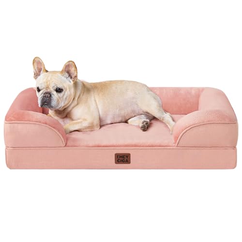 EHEYCIGA Orthopedic Small Dog Bed, Waterproof Memory Foam Washable Pet Beds