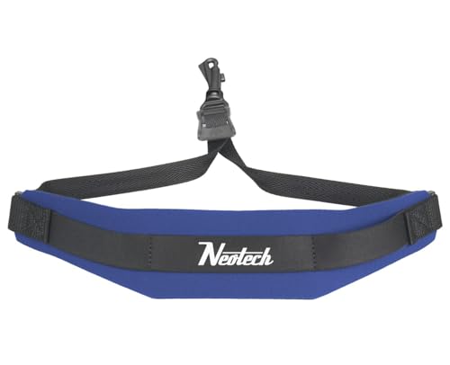 Neotech Saxophone Swivel Hook Neck Strap Soft Sax Padded for Alto Tenor Baritone Soprano – (Small, Royal Blue) - Made in USA