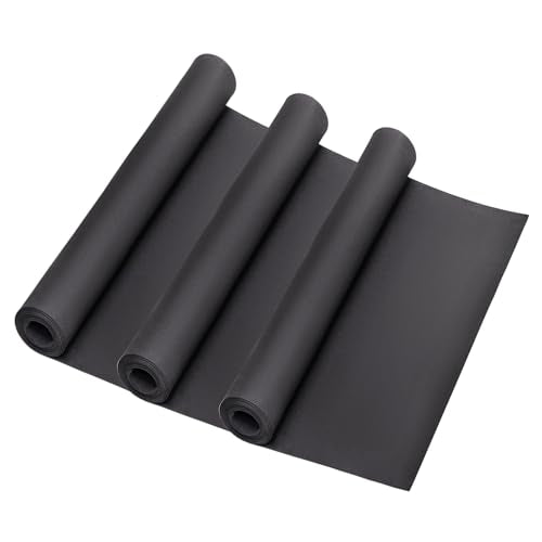 3-Pack 1mm Black Foam Sheet, 13.5" x 49" EVA Foam Roll Premium eva Craft Foam for Cosplay Costume by MEARCOOH