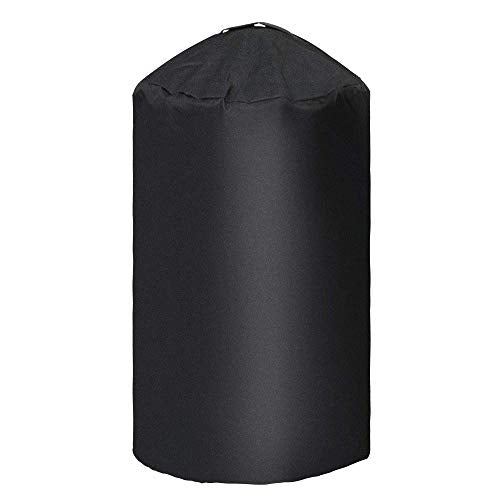 i COVER Round Grill Cover-19.5"(Dia) 32"(Tall) Water Proof Heavy Duty Outdoor Canvas BBQ Grills Covers Dome Smoker Protection