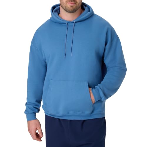 Hanes Men's EcoSmart Hoodie, Midweight Fleece Sweatshirt, Pullover Hooded Sweatshirt for Men