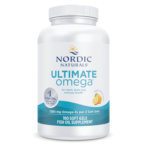 Nordic Naturals Ultimate Omega 1280mg Omega-3 Fish Oil Lemon - 180 Count