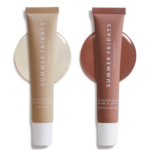 Summer Fridays Tinted Lip Butter Balm Gift Set - Conditioning Vegan Lip Balm for Instant Moisture, Shine & Hydration - Soften