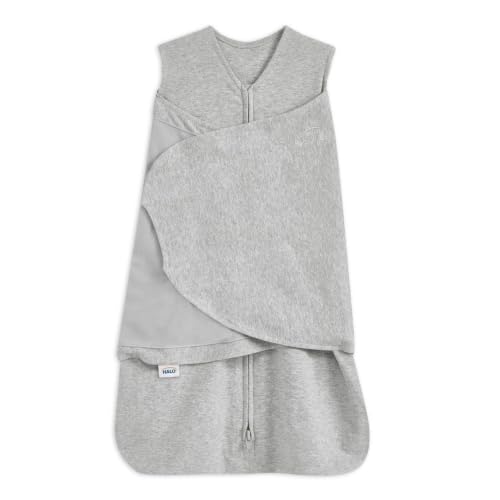 HALO SleepSack Swaddle | Cotton | 1.5 TOG | 68-75°F | 6-12 lbs |Gray