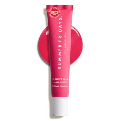 Summer Fridays Lip Butter Balm - Moisturizing Lip Gloss for Instant Shine + Sheer Color - With Nourishing Shea Butter - Every