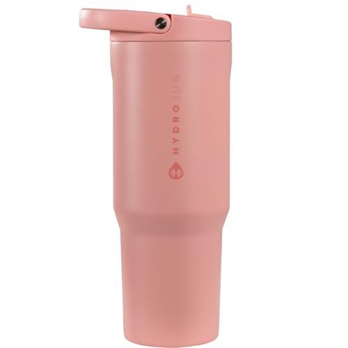 HydroJug Sport - Stainless Steel Tumbler with Straw, Vacuum Insulated, 40oz Leakproof Water Bottle, Ergonomic Design, Reusabl