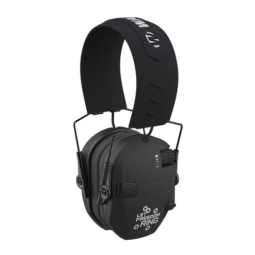 Walker's Razor Slim Electronic Earmuffs with Sound-Dampening Composite Housing, Built-in High-Definition Speakers, Cushioned 
