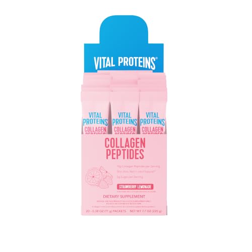 Vital Proteins Collagen Peptides Powder Strawberry Lemonade Flavor 20 Ct