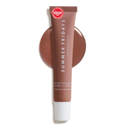 Summer Fridays Lip Butter Balm - Moisturizing Lip Gloss for Instant Shine + Sheer Color - With Nourishing Shea Butter - Every