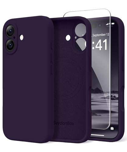 SuydanBox Magnetic for iPhone 17 Case Silicone Deep Purple