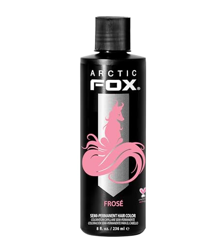 ARCTIC FOX Semi-Permanent Hair Color Frose - Vegan Pink Hair Dye - 8 fl oz
