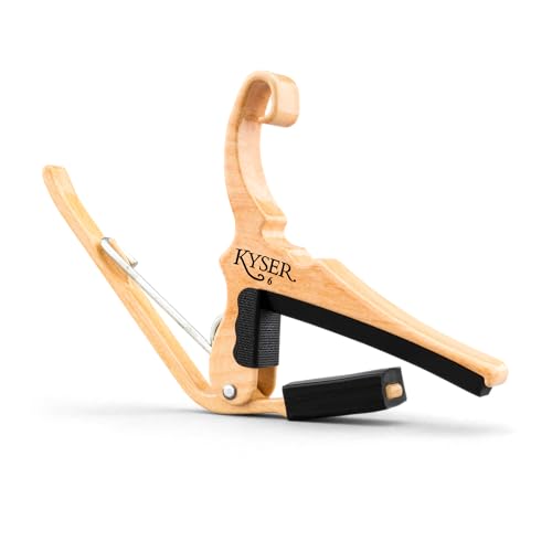 Kyser Quick-Change Guitar Capo for 6-string acoustic guitars, Maple, KG6MA