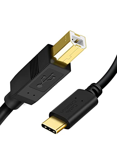 CableCreation USB C to USB B Printer Cable 6.6FT 3Pack, Type C MIDI Cable