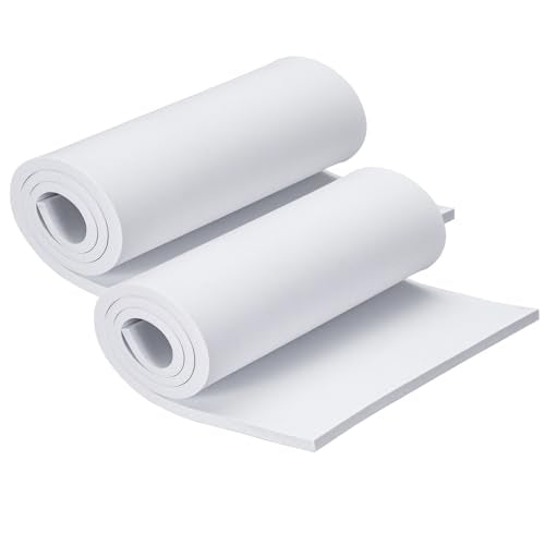 2-Pack 8mm Thick White Eva Foam Sheets roll, 13.9" x 39" Premium eva Craft Foam for Halloween Cosplay Costume by MEARCOOH