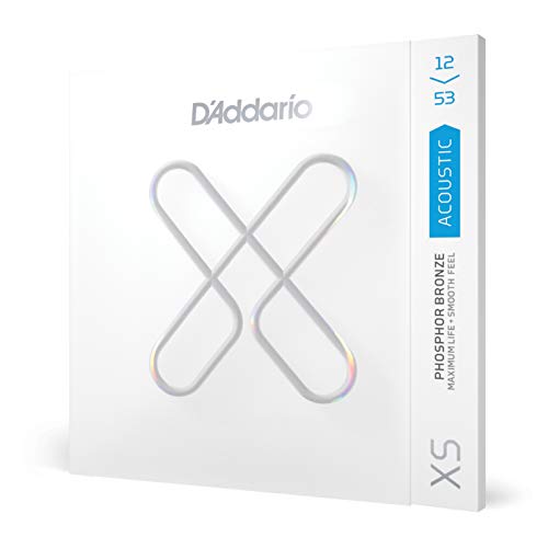 D'Addario XS Phosphor Bronze Coated Acoustic Guitar Strings 12-53