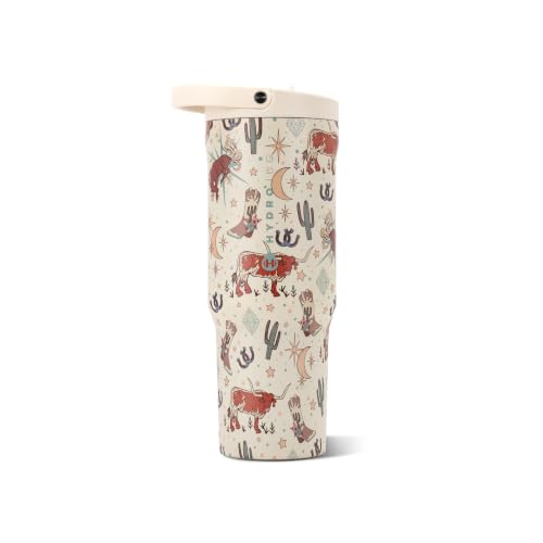 HydroJug Sport 40 oz Insulated Stainless Steel Water Bottle, Rodeo