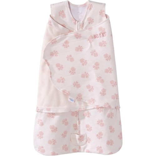 HALO SleepSack Swaddle | Cotton | 1.5 TOG | 68-75°F | 6-12 lbs |Rose Blush
