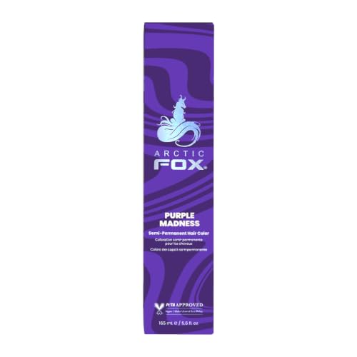 ARCTIC FOX Purple Madness Semi Permanent Hair Dye - Vegan - 5.6 oz