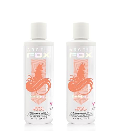 ARCTIC FOX Peach Prosecco Hair Dye - Vegan, Ammonia Free - 2 x 8 oz