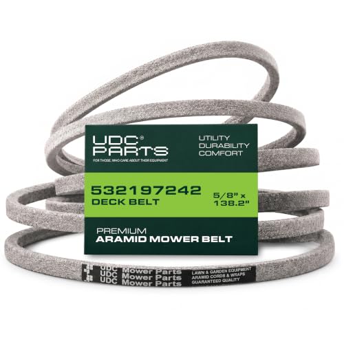 UDC Parts 532197242 Deck Belt Replacement for Husqvarna 48", 5/8" x 138.2"