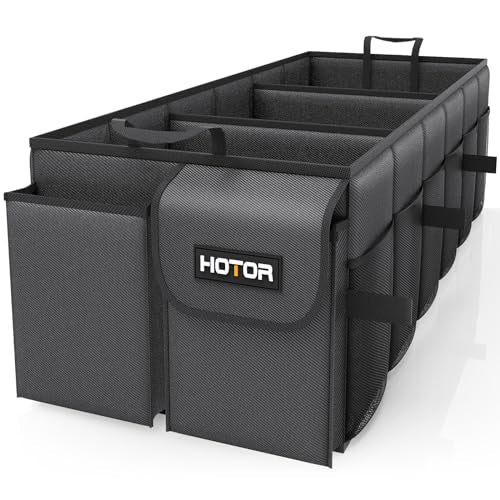 HOTOR Trunk Organizer - Foldable Car Organizer for SUVs & Sedans Storage