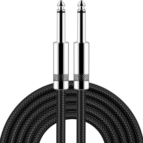 New Bee Guitar Cable 20 ft Electric Instrument Cable Bass AMP Cord 1/4 Straight to Straight for Electric Guitar, Bass Guitar,